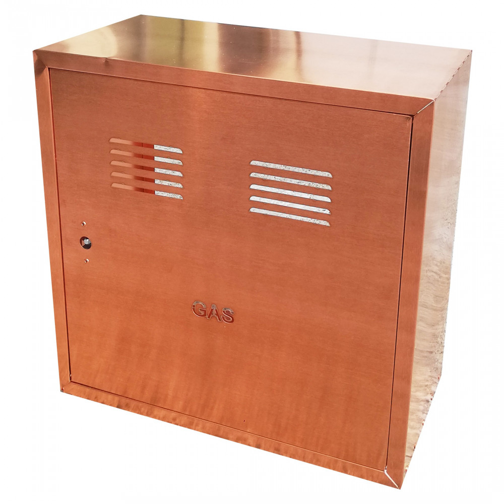 foto del prodotto cassetta cassonetto contenitore rame per contatore gas, scegli se h 45 x l 35 x p 25cm