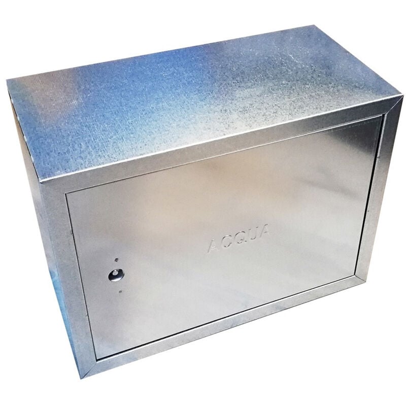 foto del prodotto cassetta cassonetto contenitore zincato per contatore acqua, scegli se h 45 x l 60 x p 20cm