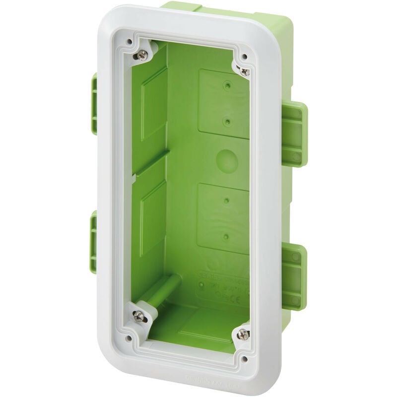 foto del prodotto cassetta con cornice gewiss per prese fisse verticali 16 32a gw66683pm