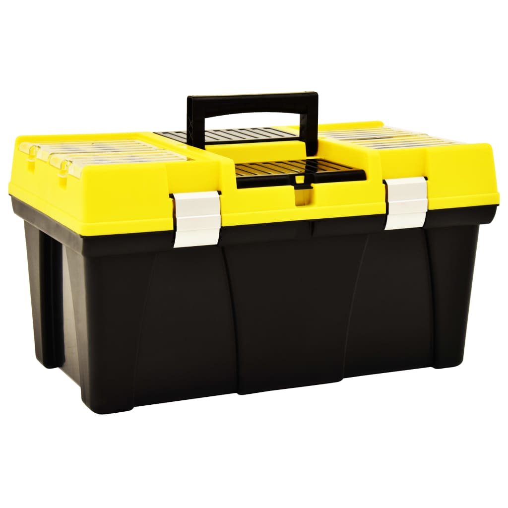 foto del prodotto cassetta degli attrezzi in plastica 595x337x316 mm gialla cod mxl 19149