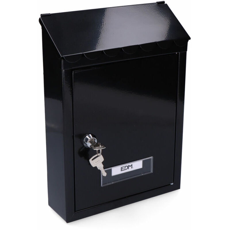 foto del prodotto cassetta della posta edm 85806 standard nero acciaio 21 x 6 x 30 cm