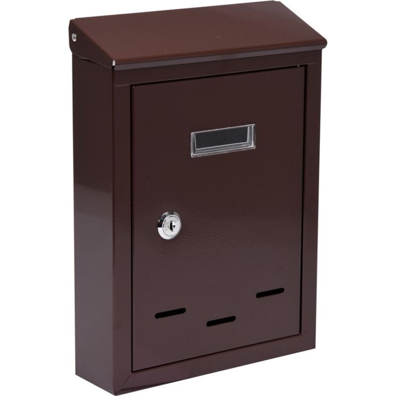 foto del prodotto cassetta delle lettere 285x200x60mm marrone 78542 vorel