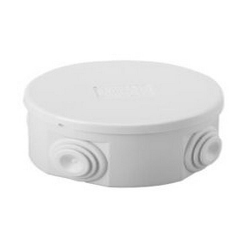 foto del prodotto cassetta derivazione con coperchio basso a pressione, ip44, dimensioni interne 80x80x40, pareti con passacavi, grigio ral 7035