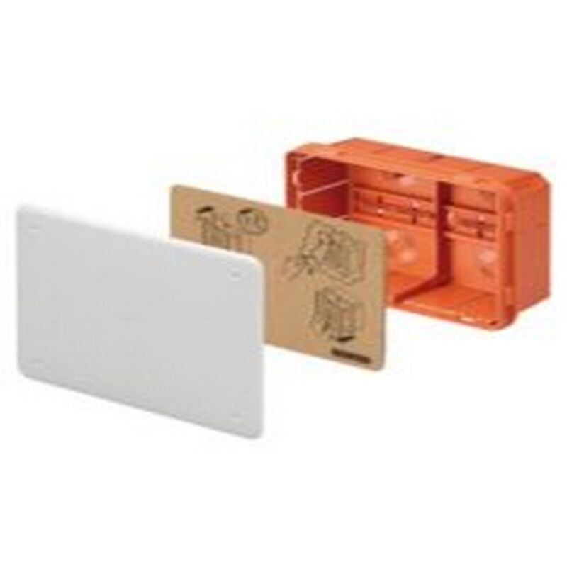 foto del prodotto cassetta derivazione e connessione per pareti in muratura dimensioni 196x152x75 mm coperchio bianco ral9016