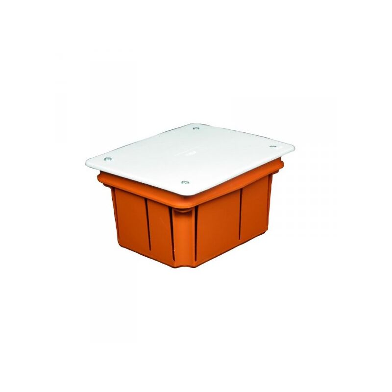 foto del prodotto cassetta di derivazione da incasso muro ip40 con coperchio e viti 119x96x70mm faeg fg10210