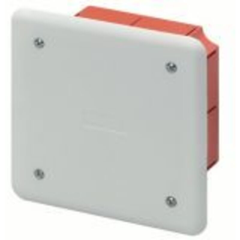 foto del prodotto cassetta di derivazione e connessione per pareti in muratura dimensione 92x92x45 coperchio bianco ral