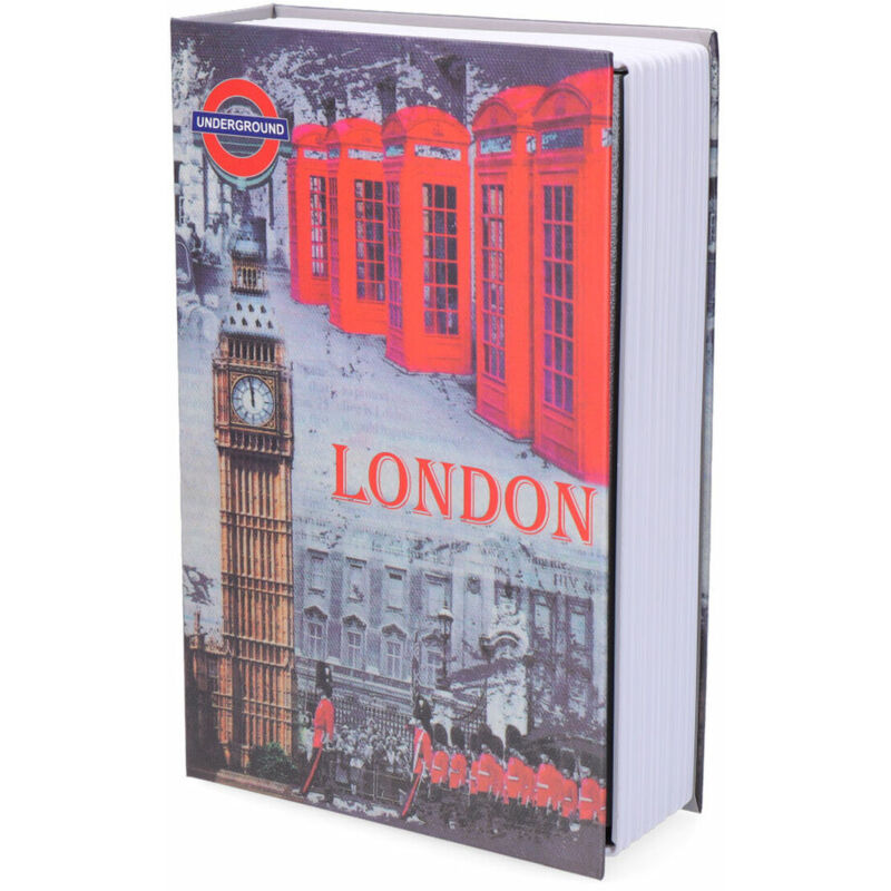 foto del prodotto cassetta di sicurezza a forma di libro micel cfc08 m13403 grigio acciaio londra