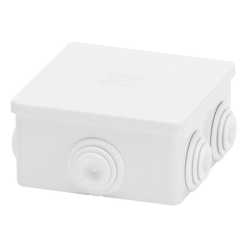foto del prodotto cassetta gewiss esterna quadrata con gommini ip44 80x80x40 gw44003