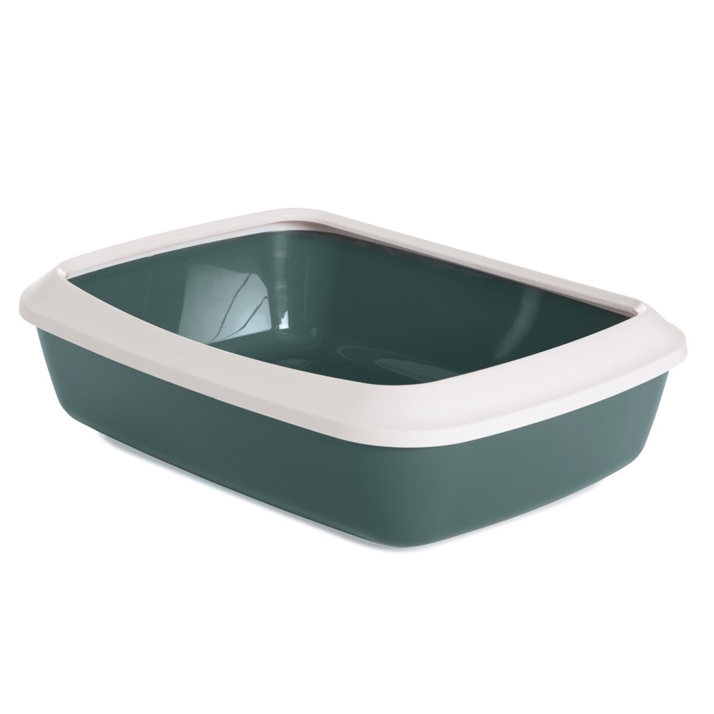 foto del prodotto cassetta igienica savic iriz con bordo 42 cm verde bianco