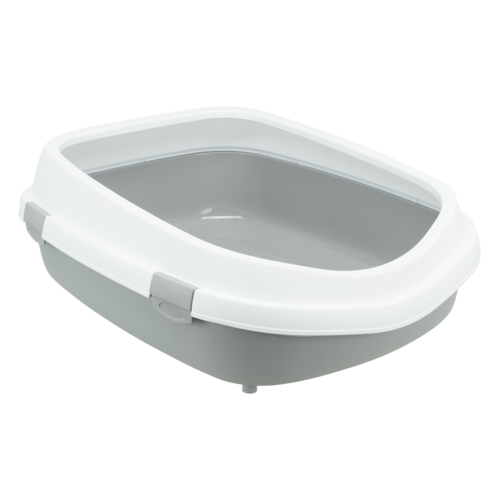 foto del prodotto cassetta igienica trixie primo xxl con bordo grigio bianco