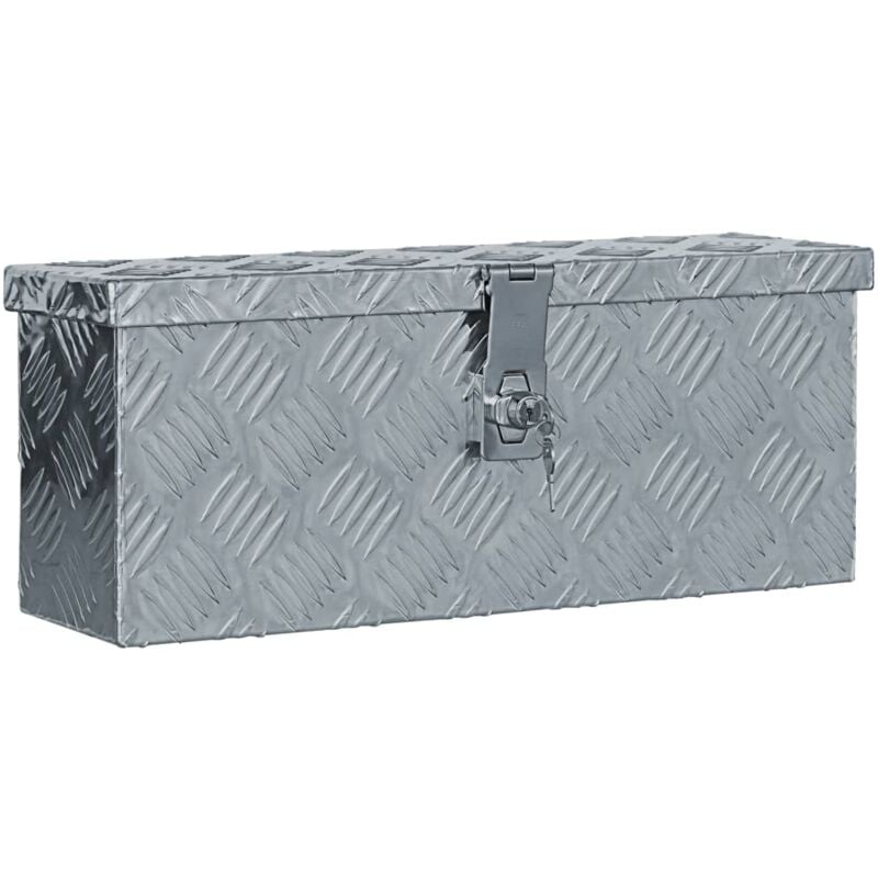 foto del prodotto cassetta in alluminio 48,5x14x20 cm argento vidaxl