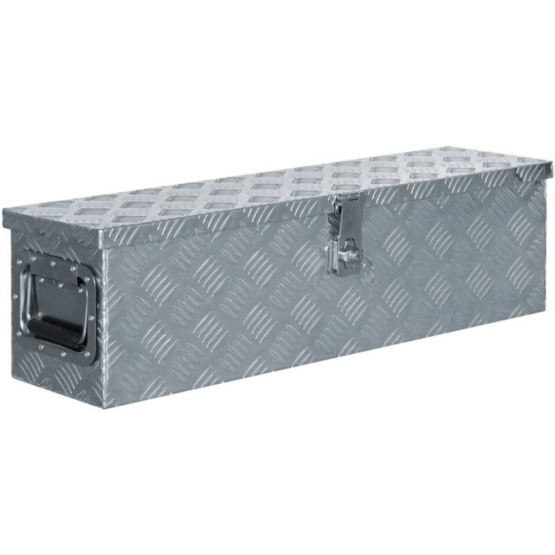 foto del prodotto cassetta in alluminio 80,5x22x22 cm argento vidaxl