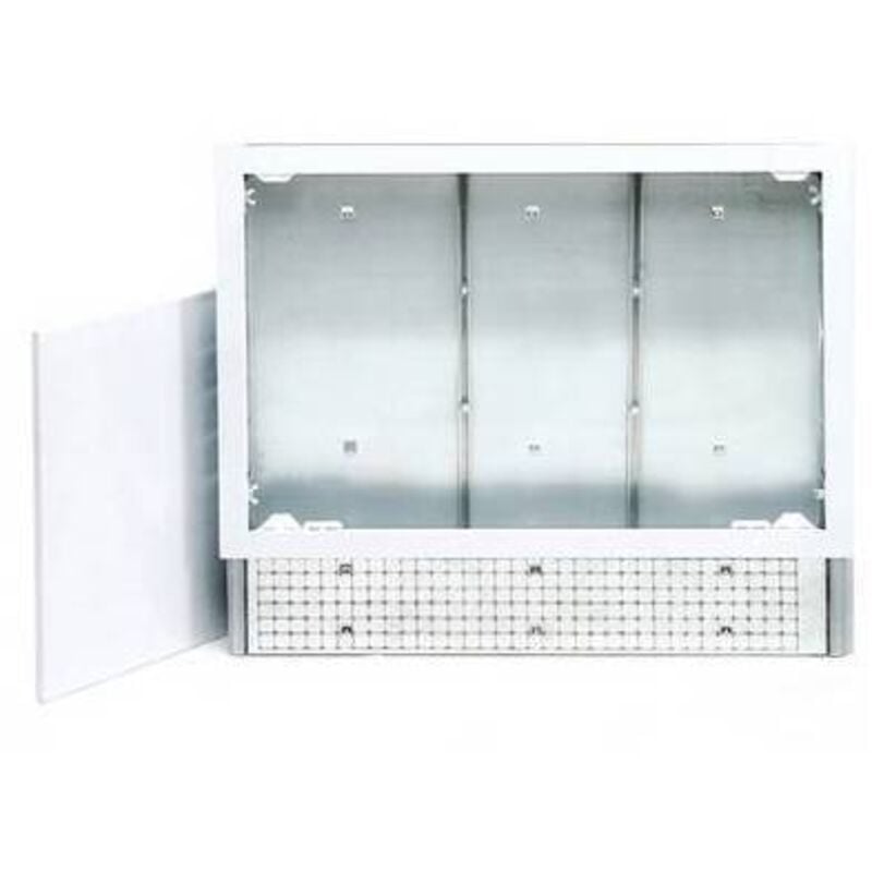 foto del prodotto cassetta in metallo regolabile in altezza e profondita' misura cm 85x67x12