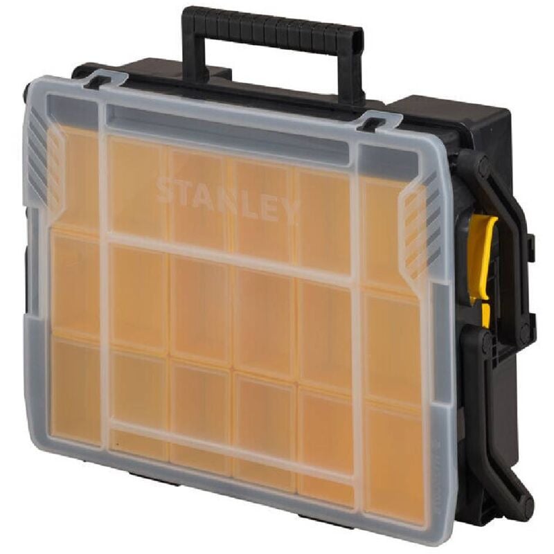foto del prodotto cassetta organizer porta minuteria sort master mu con coperchio trasparente a due livelli