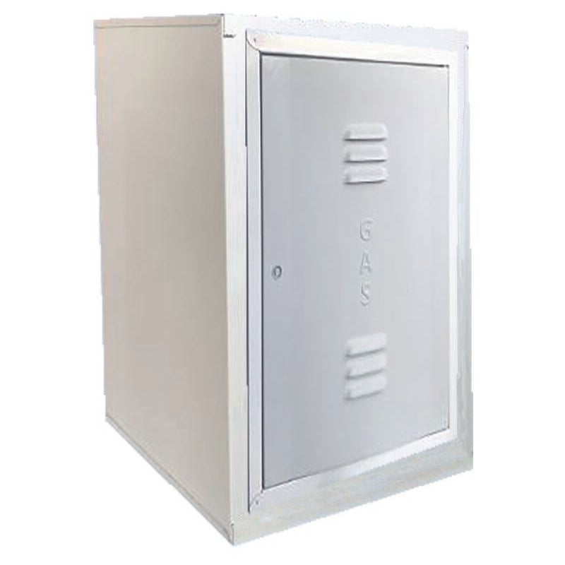 foto del prodotto cassetta per contatore gas elettronicoo telaio acciaio inox - antina abs cass.cont.uni gas 9036 inox h 60 x l 45 x p 30 smont