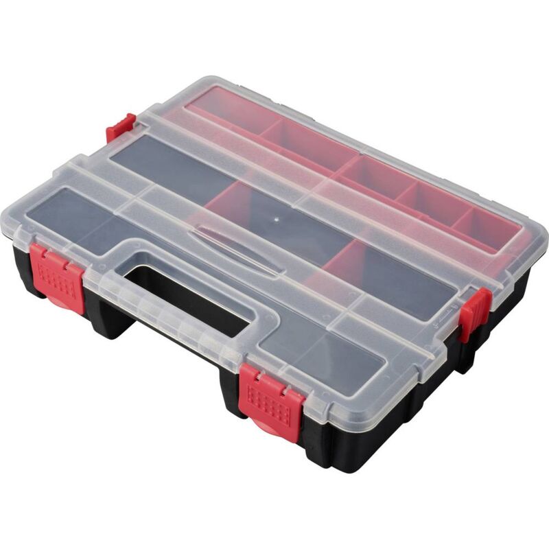 foto del prodotto cassetta per minuteria l x l x a 285 x 225 x 60 mm scomparti 21 suddivisione variabile contenuto 1 pz. toolcraft