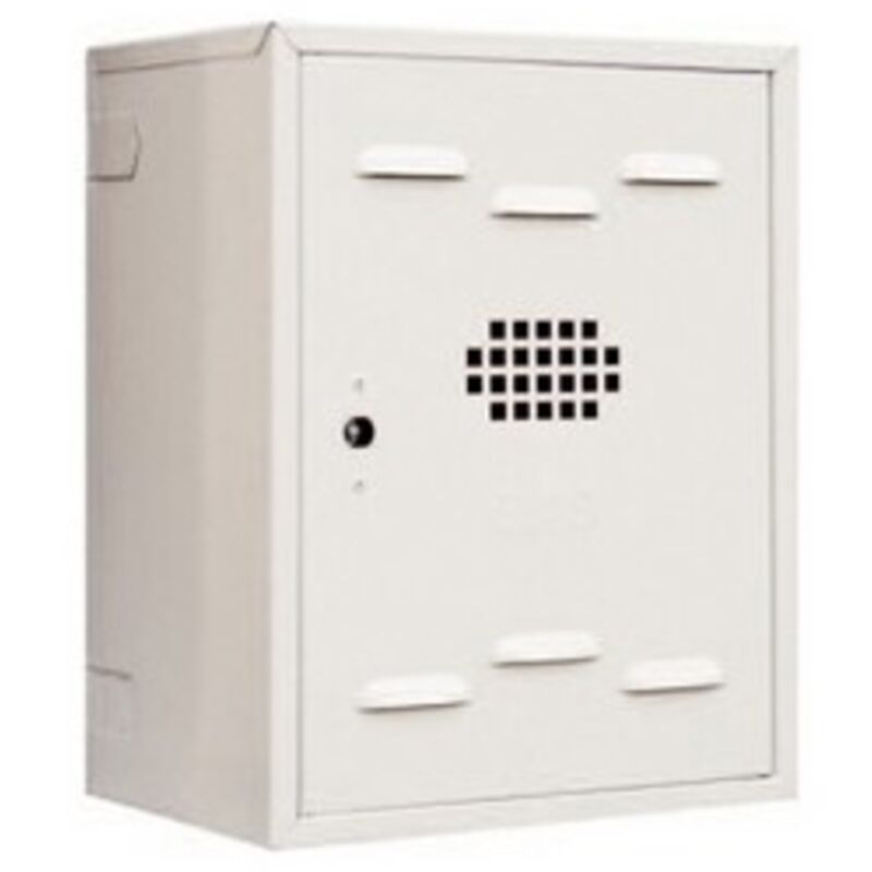 foto del prodotto cassetta per protezione gas preverniciata bianca cm 45 x 30 x 25