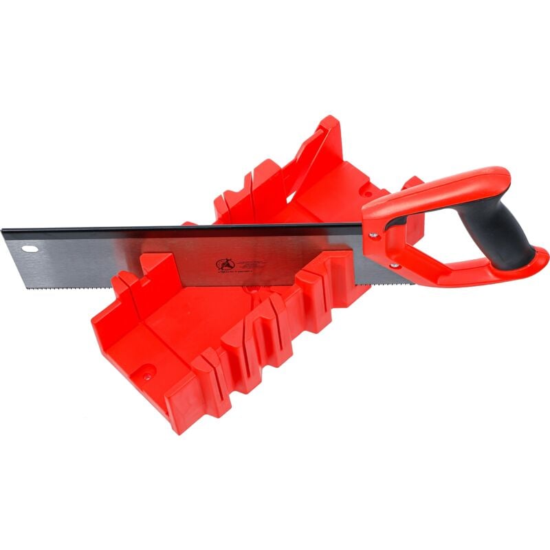 foto del prodotto cassetta per taglio in plastica 300 x 130 x 80 mm con saracco a dorso