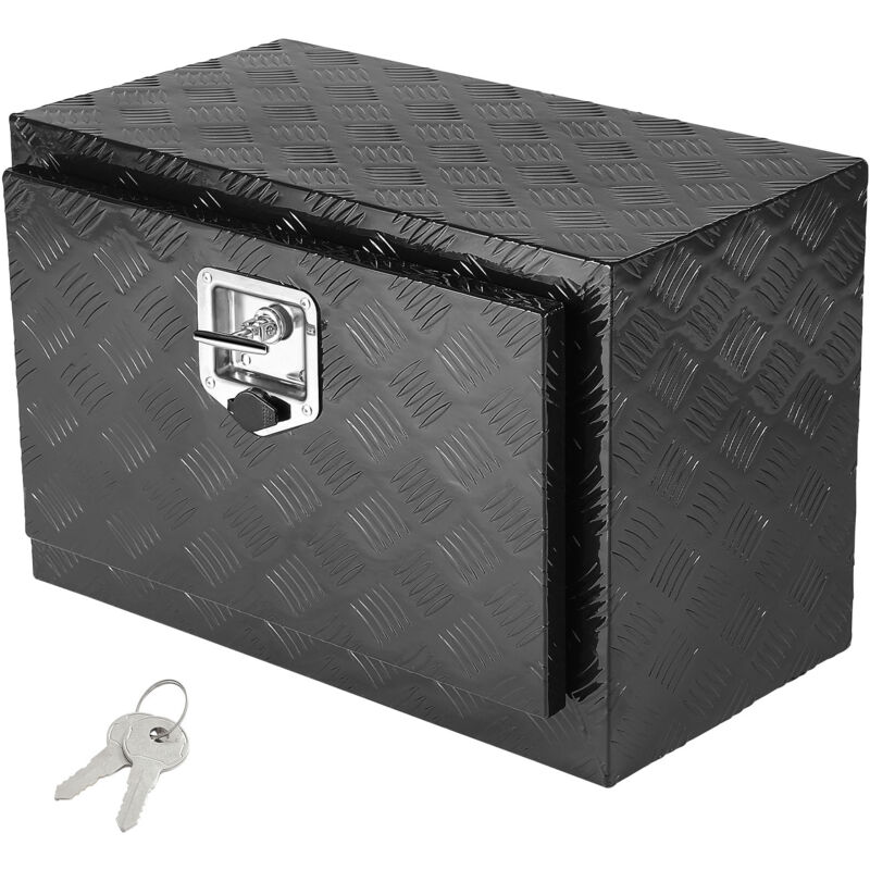 foto del prodotto cassetta porta attrezzi per camion autocarro sottoscocca, cassetta degli attrezzi 61x35,5x40,5cm, scatola portaoggetti per pick up, lega di
