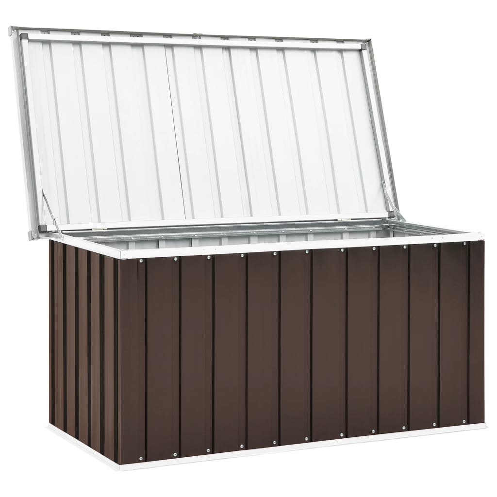 foto del prodotto cassetta portaoggetti per mobili da giardino 129 x 67 x 65 cm marrone 02 0013097