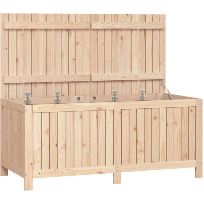 foto del prodotto cassetta portaoggetti per mobili da giardino 147 x 68 x 64 cm in legno di pino massiccio