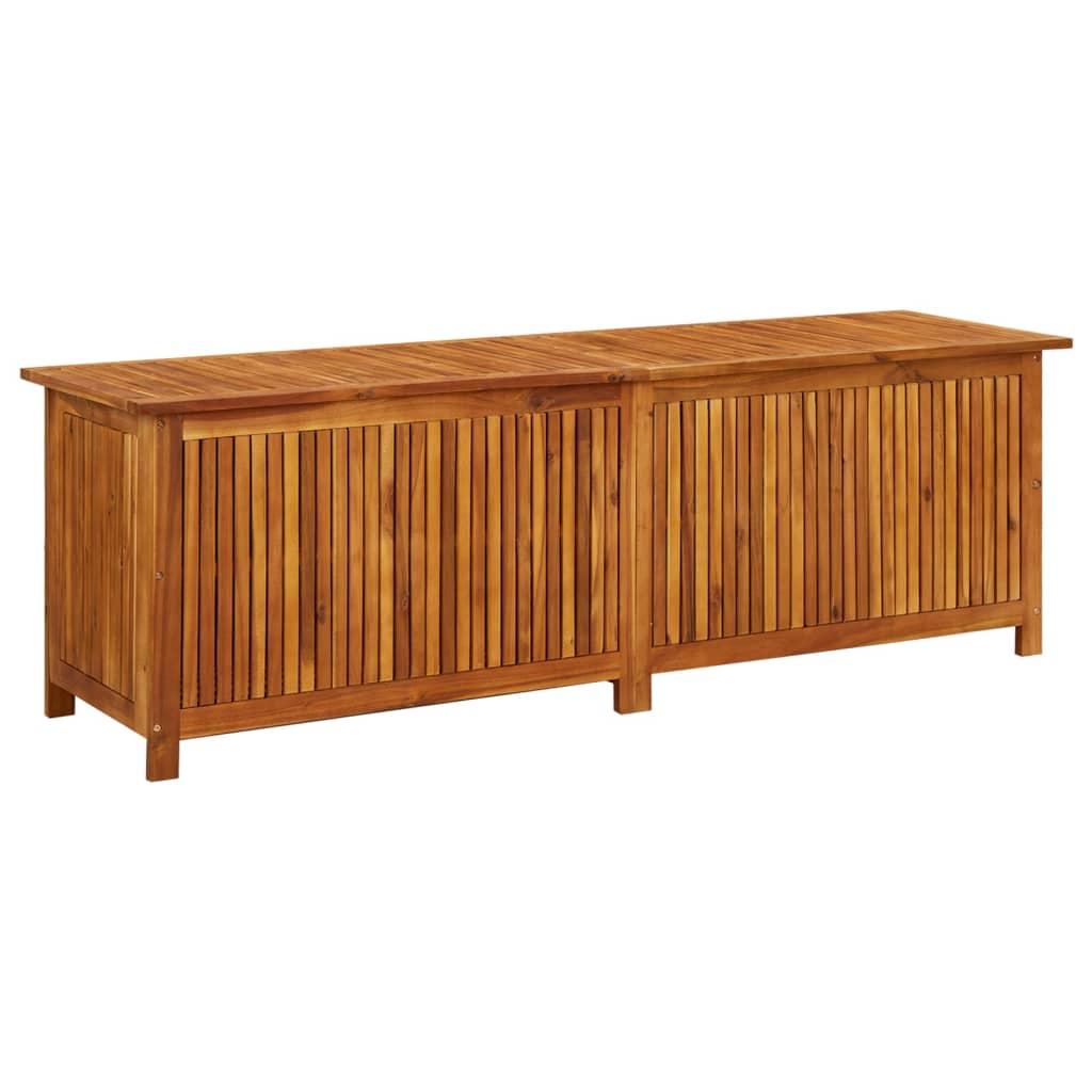 foto del prodotto cassetta portaoggetti per mobili da giardino 175 x 50 x 58 cm in legno massello di acacia 02 0013013
