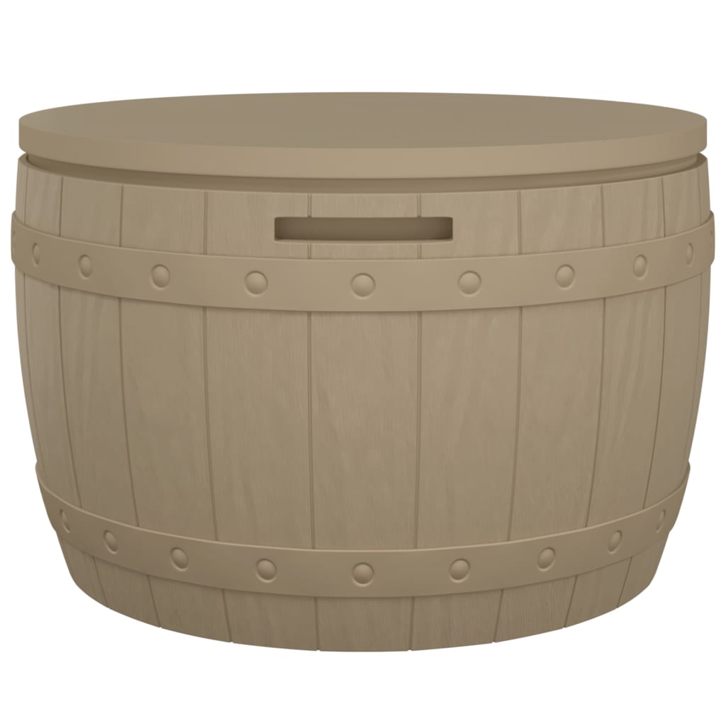 foto del prodotto cassetta portaoggetti per mobili da giardino 3 in 1 in polipropilene marrone chiaro 02 0013028