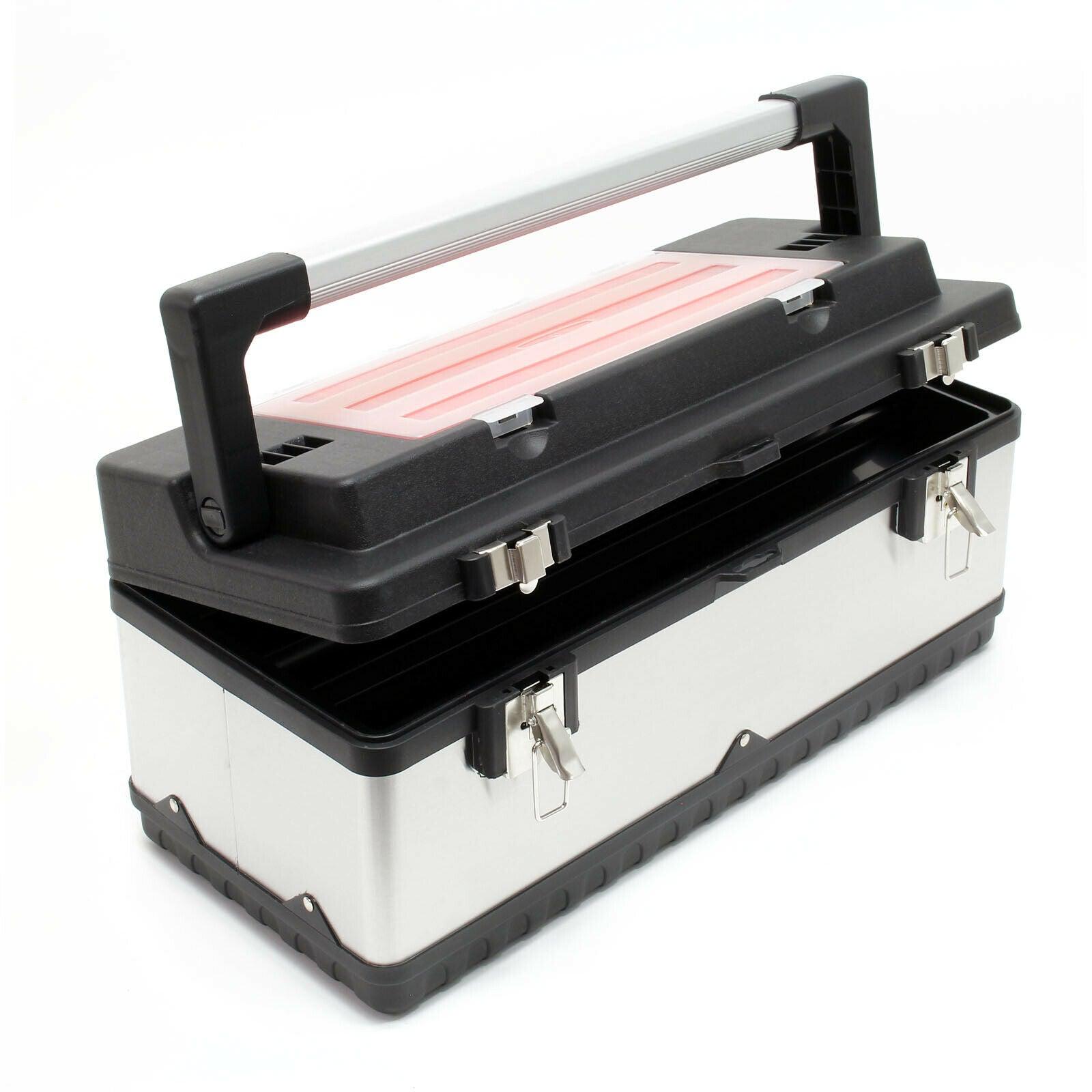 foto del prodotto cassetta portautensili cm 59 raffinata cassa portautensili in acciaio con maniglia 16 0000269