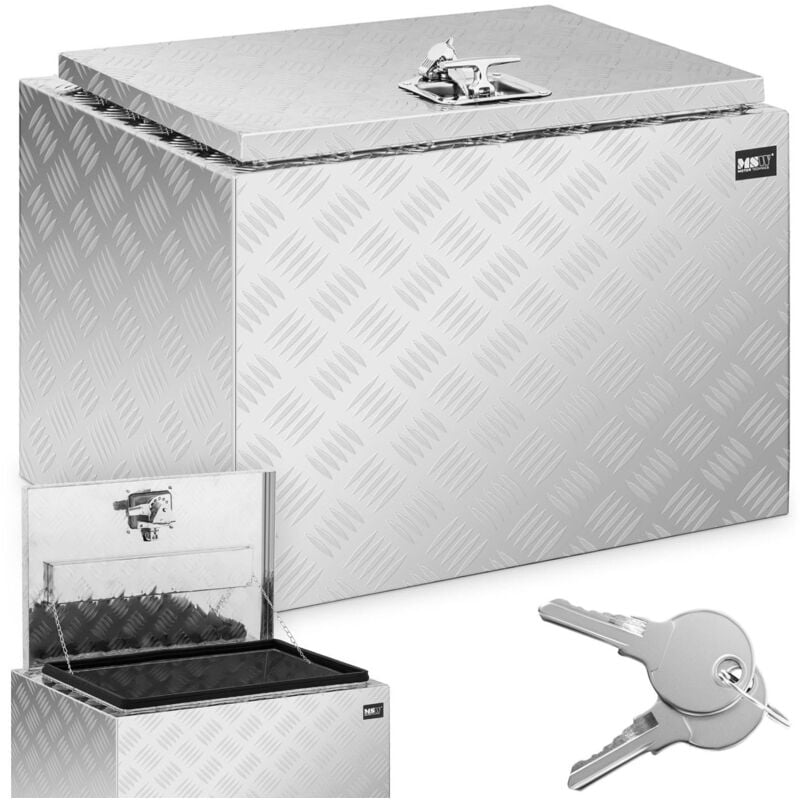 foto del prodotto cassetta portautensili in alluminio con coperchio 120 l