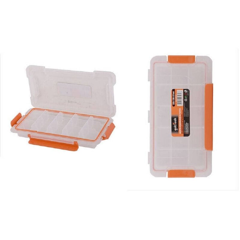 foto del prodotto cassetta portautensili scomparti regolabili viti tasselli organizer 230x120x37mm trade shop traesio
