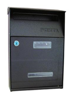 foto del prodotto cassetta post.acciaio marrone c tetto 21x32x9 quality