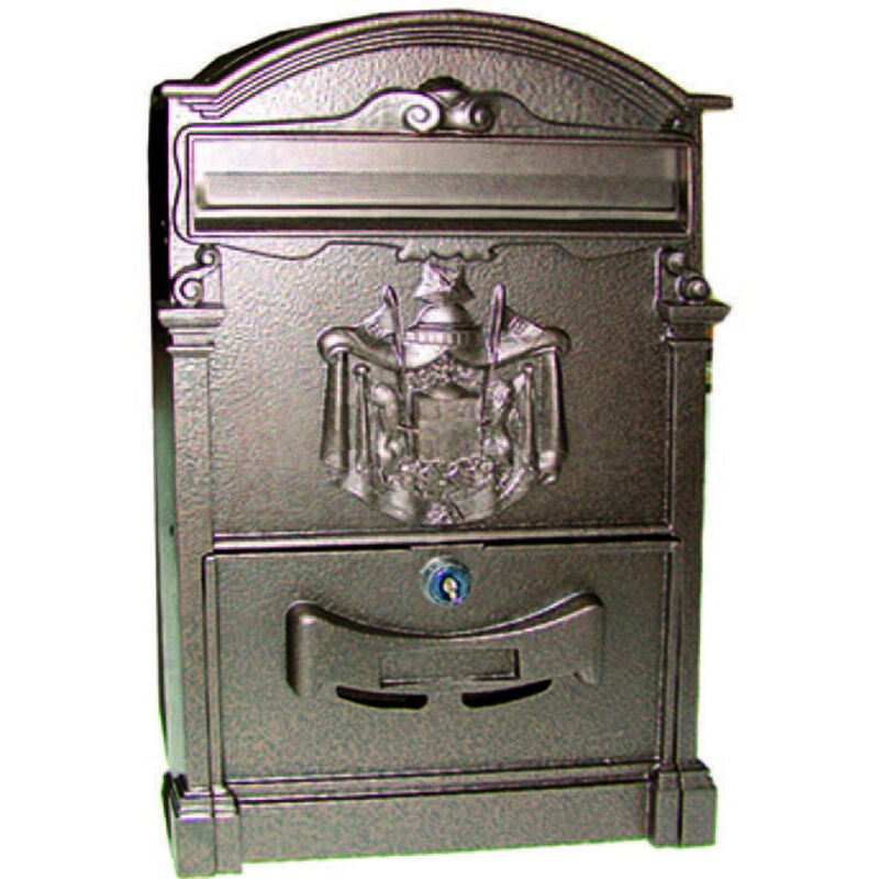 foto del prodotto cassetta posta in alluminio marrone martellato per esterni mod.gloria - postale lettere