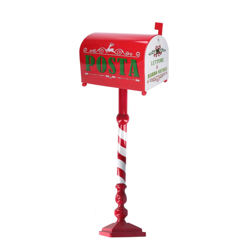 foto del prodotto cassetta posta metallo rosso nbd 9065 cm33x20h100