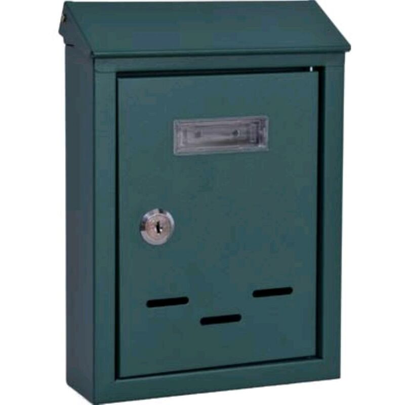 foto del prodotto cassetta posta tradizione cilindro maxi acciaio verniciato verde 200x60 h.300 1 pz