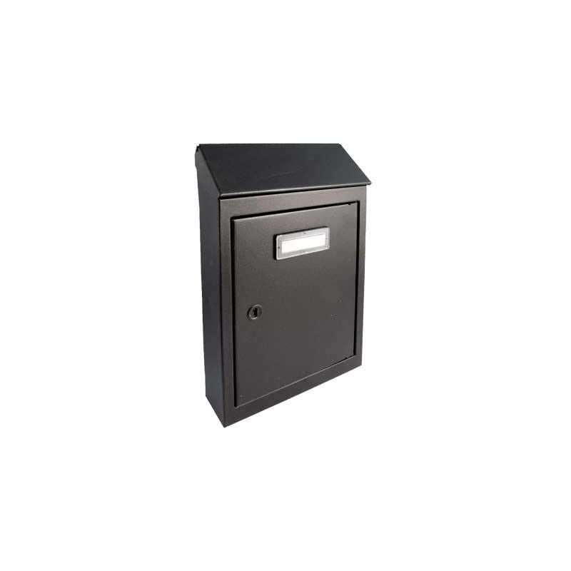 foto del prodotto cassetta posta tradizione egizia mini acciaio verniciato nero mm 175x50 h.mm 260 - 1 pz