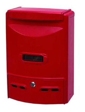 foto del prodotto cassetta postale all. riviste rossa cm.28x38x10