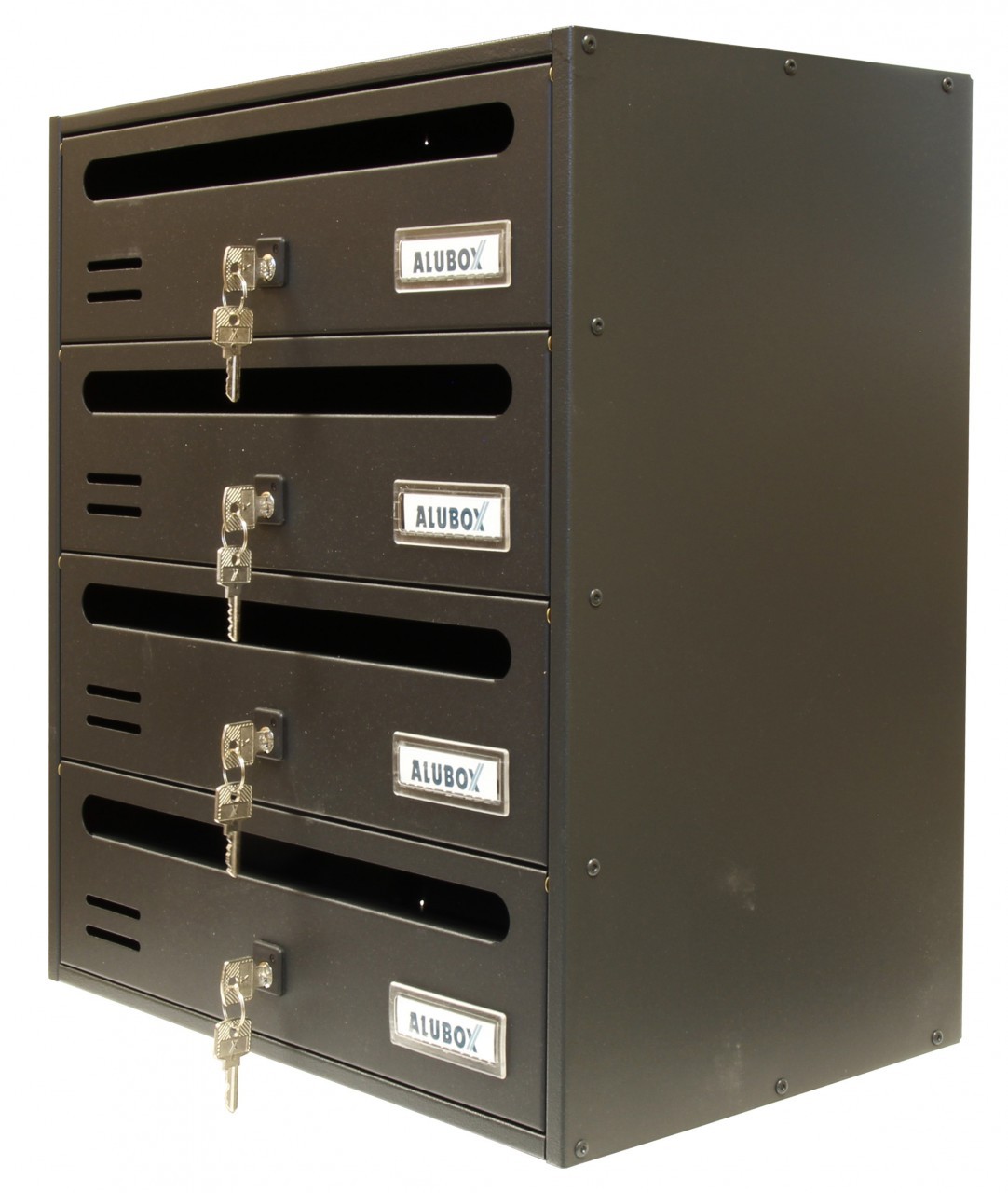 foto del prodotto cassetta postale alubox cubo/r 4 38,5x25x43 gr ghisa