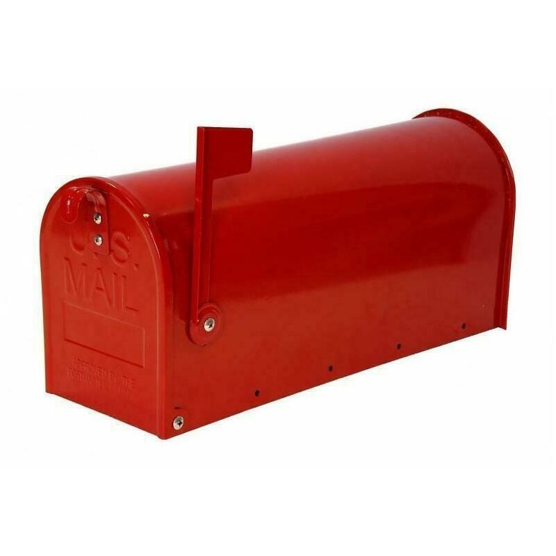 foto del prodotto cassetta postale america colore rosso senza palo alubox