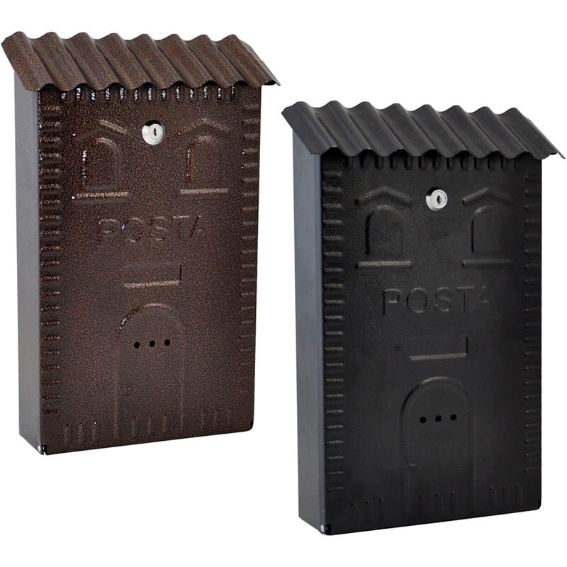 foto del prodotto cassetta postale cm 25 x 9,5 x h 37 bronzata
