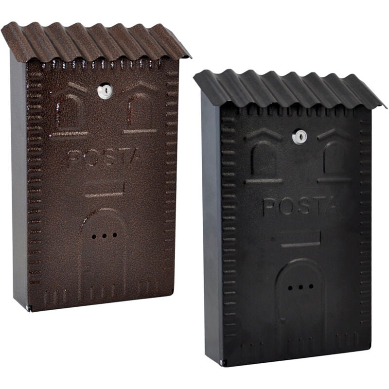 foto del prodotto cassetta postale cm 25 x 9,5 x h 37 - nera mille