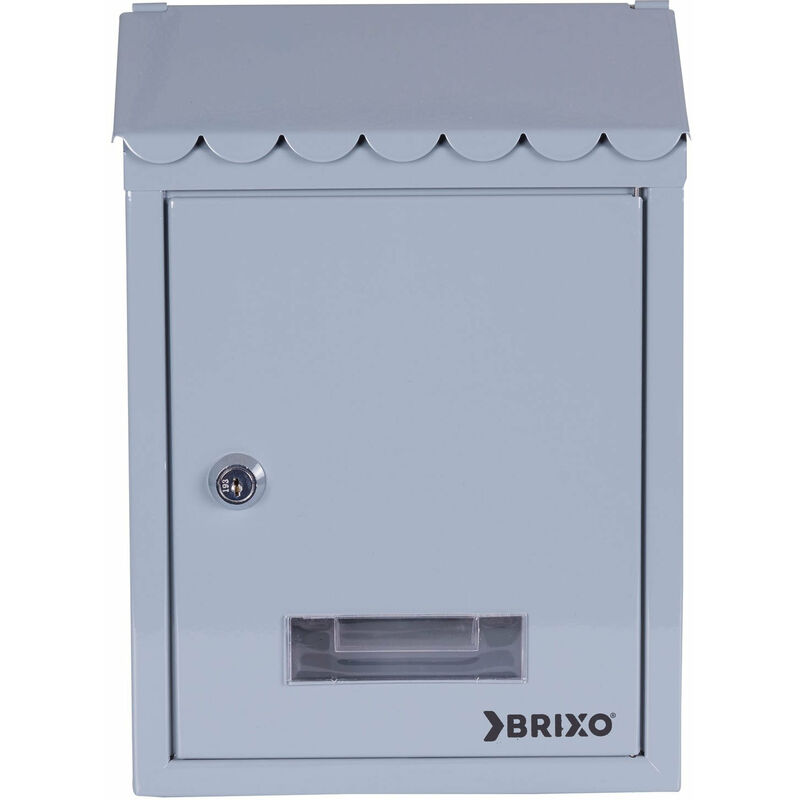 foto del prodotto cassetta postale con tetto l21xp7xh30 cm brixo popular grigio