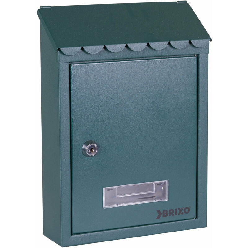 foto del prodotto cassetta postale con tetto l21xp7xh30 cm brixo popular verde