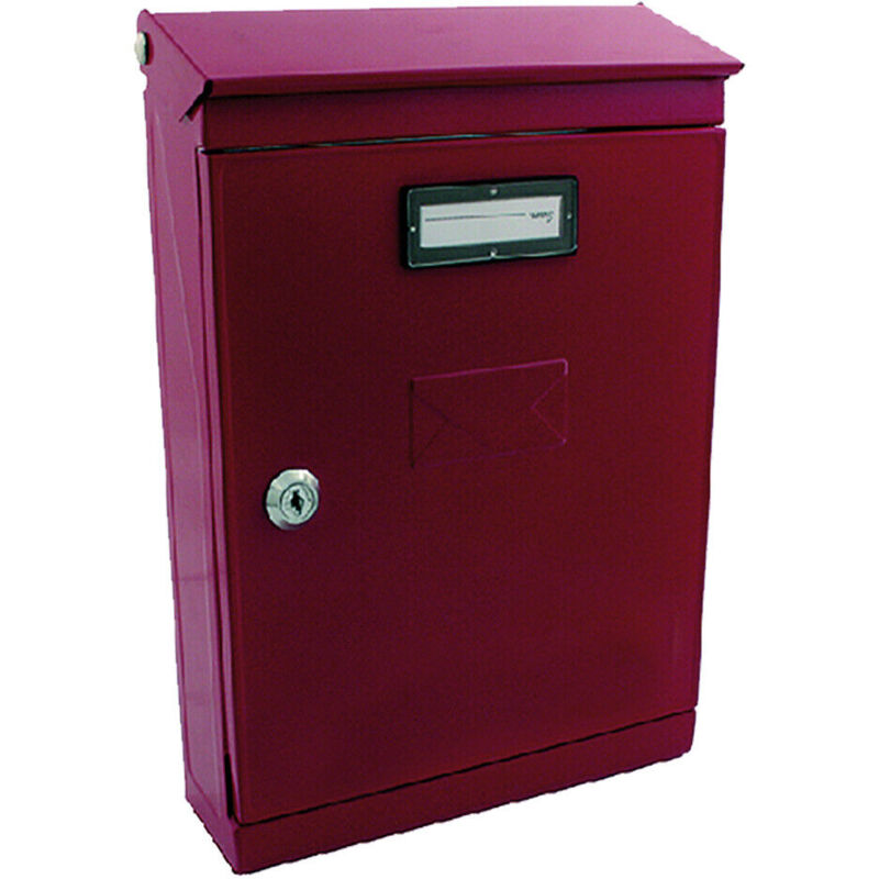 foto del prodotto cassetta postale evoluzione colore rosso cm.22,5x7,5xh32