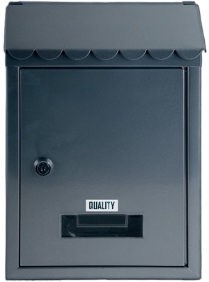 foto del prodotto cassetta postale ferro louvre cm. 21x30x7 grigia