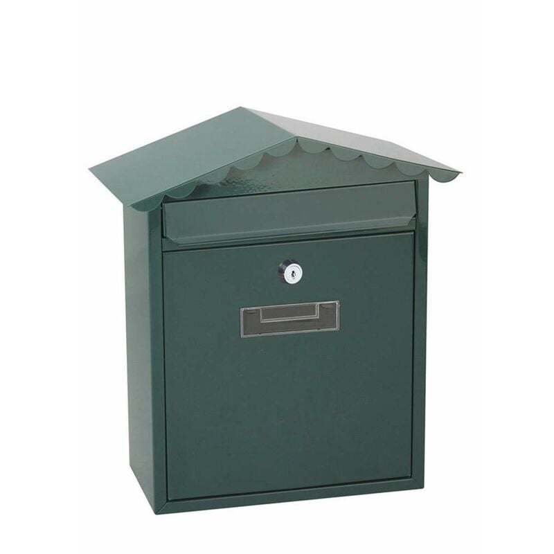 foto del prodotto cassetta postale in acciaio modello tradition green