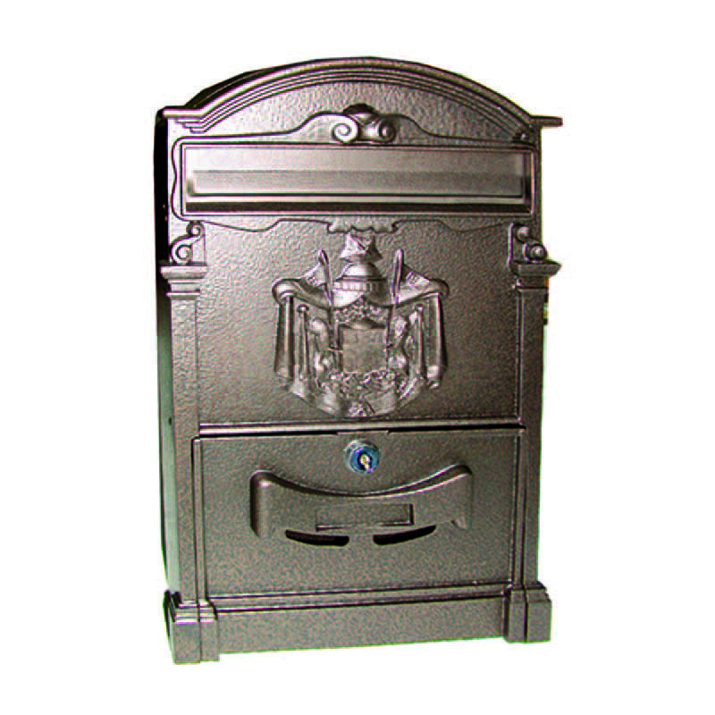 foto del prodotto cassetta postale in alluminio per esterni residence bronzo cm.25x9x41h. colore bronzo