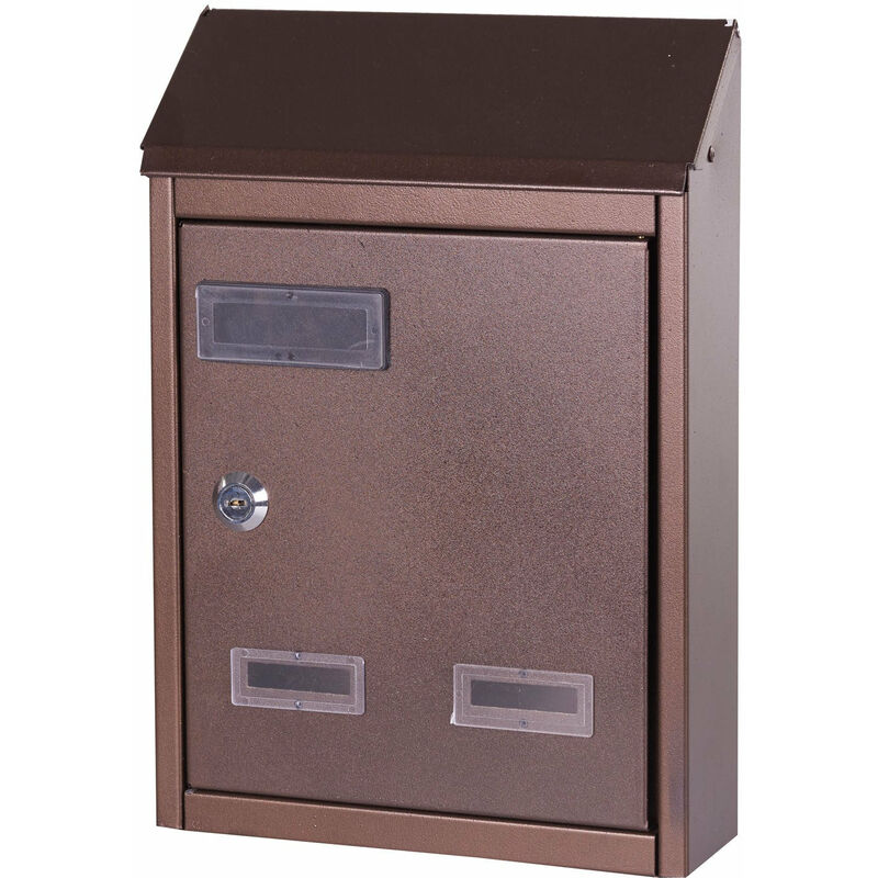 foto del prodotto cassetta postale in ferro battuto23x9xh29 cm brixo nero rame