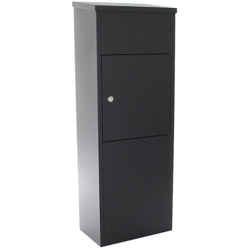 foto del prodotto cassetta postale per pacchi stand parcel keeper 1000 con serratura a cilindro, ideale per portinerie e reception, resistente alle intemperie, di
