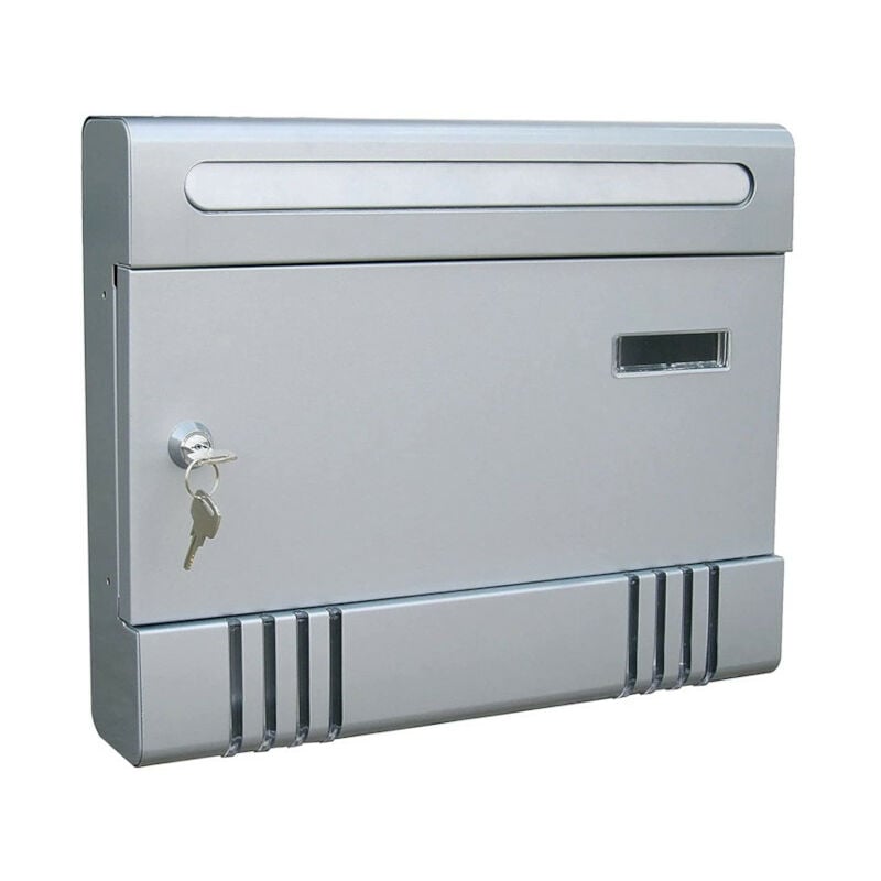 foto del prodotto cassetta postale portalettere mod. condominio orizzontale silver cassetta della posta