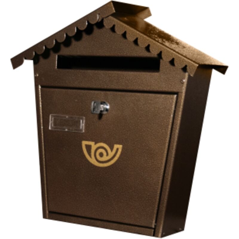 foto del prodotto cassetta postale posta con tetto espresso 716 cm 37x13x38 h portalettere